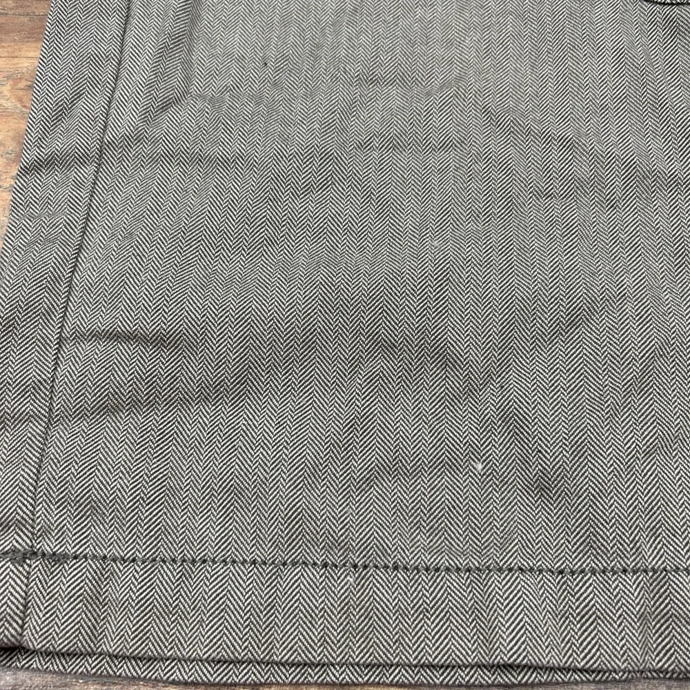 J. Jill Womens Pants Brown‎ Casual Dress Pant Wide Leg Capri Herringbone Size 12
